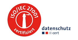 ISO/EC 27001 zertifiziert